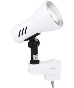 BRILONER Stekkerspot Met Schakelaar Wit/zwart