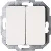 KOPP Milano Inbouw Basiselement Wisselschakelaar Wissel/wissel Met Bedieningswipper Wit