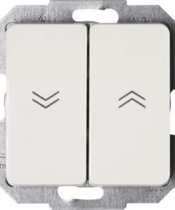 KOPP Milano Inbouw Basiselement Jaloezieschakelaar Met Bedieningswipper Wit