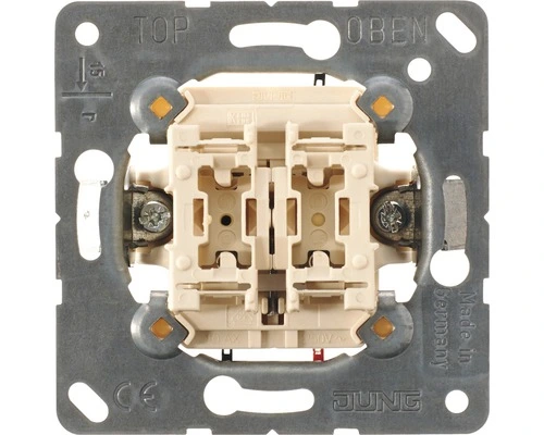 JUNG A500 Inbouwbasiselement Jaloezieschakelaar 1-polig 539 VU 1 JUNG A500 Inbouwbasiselement Jaloezieschakelaar 1-polig 539 VU