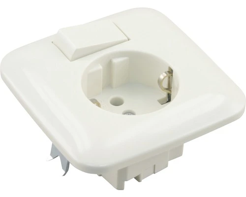 BUSCH-JAEGER SI Inbouw Basiselement Combinatie Wandcontactdoos (wcd) RA 1-voudig + Wisselschakelaar Crème 1 BUSCH-JAEGER SI Inbouw Basiselement Combinatie Wandcontactdoos (wcd) RA 1-voudig + Wisselschakelaar Crème