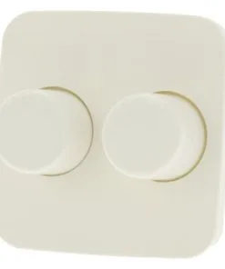 Centraalplaat Met Knop Duodimmer Crème (geschikt Voor Busch-Jaeger)