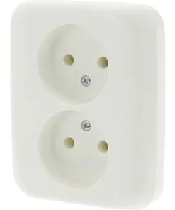 BUSCH-JAEGER Reflex Inbouw Wandcontactdoos (wcd) 2-voudig Polar Wit