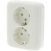 BUSCH-JAEGER Reflex Inbouw Wandcontactdoos (wcd) RA 2-voudig Polar Wit