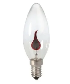 CALEX LED Filament Lamp E14/3W Kaarsvorm, Flakkerend