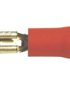 DRESSELHAUS Vlaksteekhuls Geïsoleerd 2,8x0,8 Mm Metaal/kunststof Rood, 100 Stuks