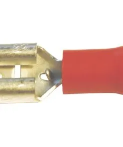 DRESSELHAUS Vlaksteekhuls Geïsoleerd 6,3x0,8 Mm Metaal/kunststof Rood, 100 Stuks