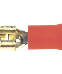 DRESSELHAUS Vlaksteekhuls Geïsoleerd 4,8x0,8 Mm Metaal/kunststof Rood, 100 Stuks