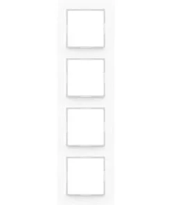 JUNG A500 Afdekraam 4-voudig Alpine Wit AC 584 WW