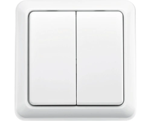 KLIKAANKLIKUIT® Draadloze Dubbele Wandschakelaar AWST-8802 Wit 1 KLIKAANKLIKUIT® Draadloze Dubbele Wandschakelaar AWST-8802 Wit