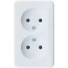BERKER Opbouw Wandcontactdoos (wcd) 2-voudig Polarwit