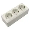BERKER Opbouw Wandcontactdoos (wcd) RA 3-voudig Polarwit