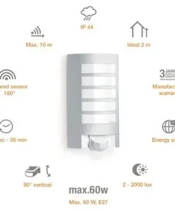 STEINEL Buitenlamp Met Bewegingssensor L12 Alu 7 STEINEL Buitenlamp Met Bewegingssensor L12 Alu -Binnenverlichting Verkoopwinkel DV 8 8050225 07 4c DE 20190906051652
