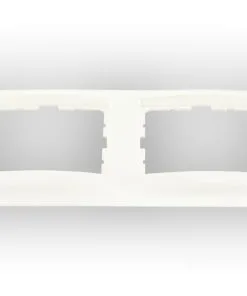 BERKER S1 Afdekraam 2-voudig Polarwit Glans