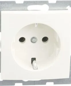 BERKER S1 Inbouw Wandcontactdoos (wcd) RA 1-voudig Polarwit Glans