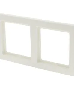 BERKER Q1 Afdekraam 2-voudig Polar Wit