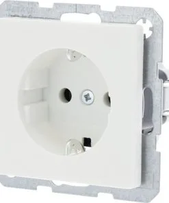 BERKER Q1 Inbouw Wandcontactdoos (wcd) RA 1-voudig Polar Wit