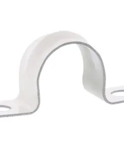 Zadel 16 Mm Met Schroeven Metaal Wit, 20 Stuks