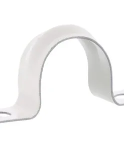 Zadel 19 Mm Met Schroeven Metaal Wit, 20 Stuks