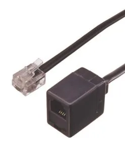 BLEIL Telefoon Verlengkabel Modulair RJ11 Zwart 6 M