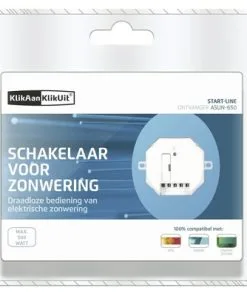 KLIKAANKLIKUIT® Jaloezieschakelaar ASUN-650 Wit 7 KLIKAANKLIKUIT® Jaloezieschakelaar ASUN-650 Wit -Binnenverlichting Verkoopwinkel DV 8 8174804 02 4c NL 20170915195003