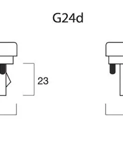 SYLVANIA Energiespaarlamp Lynx-D G24d-2/18W Wit -Binnenverlichting Verkoopwinkel DV 8 8290291 07 4c DE 20161201211700 2