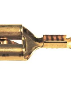 DRESSELHAUS Vlakstekker Huls 6,3 Mm Blank, 100 Stuks