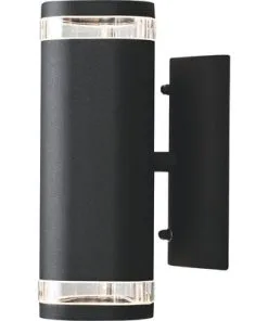 KONSTSMIDE Buitenlamp Modena Dubbel Zwart (met Lichtrand)