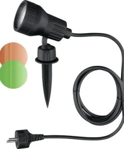 BRILONER LED Grondspot Met Spies Zwart