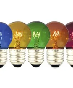 CALEX Kogellamp E27/15W P45, Set Van 5 Kleuren