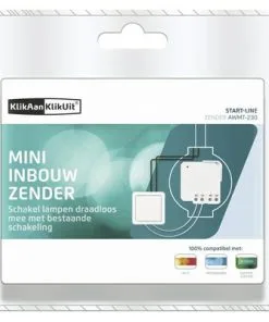 KLIKAANKLIKUIT® Mini Inbouwzender AWMT-230 Wit 7 KLIKAANKLIKUIT® Mini Inbouwzender AWMT-230 Wit -Binnenverlichting Verkoopwinkel DV 8 8443779 03 4c NL 20170916011522