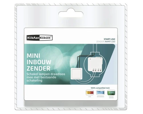 KLIKAANKLIKUIT® Mini Inbouwzender AWMT-230 Wit 4 KLIKAANKLIKUIT® Mini Inbouwzender AWMT-230 Wit - Afbeelding 4