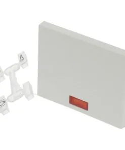 BERKER K1 Opzetwip Met Controlelampje Polar Wit (wissel/kruis)