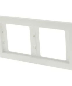 BERKER K1 Afdekraam 2-voudig Polar Wit