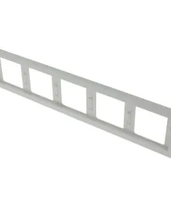 BERKER K1 Afdekraam 5-voudig Polar Wit