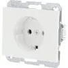BERKER K1 Inbouw Wandcontactdoos (wcd) RA 1-voudig Polar Wit
