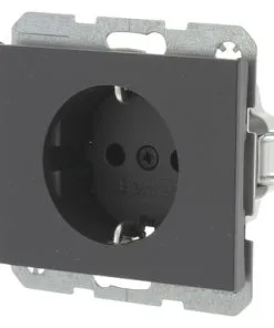 BERKER K1 Inbouw Wandcontactdoos (wcd) RA 1-voudig Antraciet