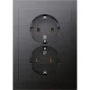 BERKER K1 Inbouw Wandcontactdoos (wcd) RA 2-voudig Antraciet
