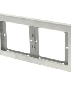 BERKER K5 Afdekraam 2-voudig RVS