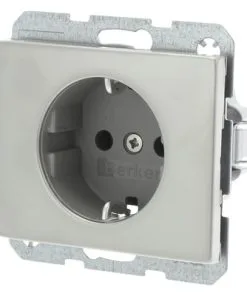 BERKER K5 Inbouw Wandcontactdoos (wcd) RA 1-voudig RVS
