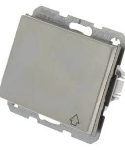 BERKER K5 Inbouw Wandcontactdoos (wcd) 1-voudig Met Klapdeksel RVS