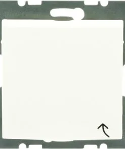 BERKER S1 Inbouw Wandcontactdoos (wcd) 1-voudig Met Klapdeksel Polarwit Glans