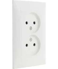 BERKER S1 Inbouw Wandcontactdoos (wcd) 2-voudig Polarwit Glans