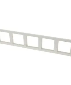 BERKER Q1 Afdekraam 5-voudig Polar Wit