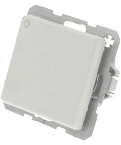 BERKER Q1 Inbouw Wandcontactdoos (wcd) 1-voudig Met Klapdeksel Polar Wit