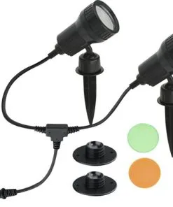BRILONER LED Grondspot Met Spies Zwart, 2 Stuks