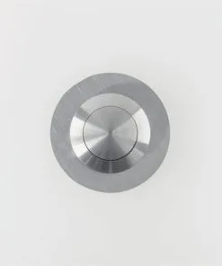 Beldrukker 75x75 Mm Wit-RVS