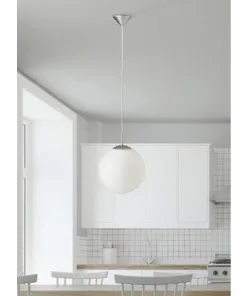 BRILLIANT Hanglamp Fantasia Ø 30 Cm Wit-zilver