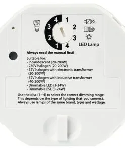 KLIKAANKLIKUIT® Inbouwdimmer Multi ACM-100 Wit, Max. 200 Watt 6 KLIKAANKLIKUIT® Inbouwdimmer Multi ACM-100 Wit, Max. 200 Watt -Binnenverlichting Verkoopwinkel DV 8 8670191 04 4c NL 20170918163433