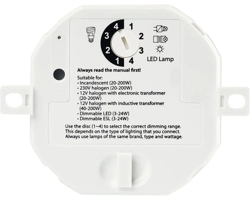 KLIKAANKLIKUIT® Inbouwdimmer Multi ACM-100 Wit, Max. 200 Watt 3 KLIKAANKLIKUIT® Inbouwdimmer Multi ACM-100 Wit, Max. 200 Watt - Afbeelding 3